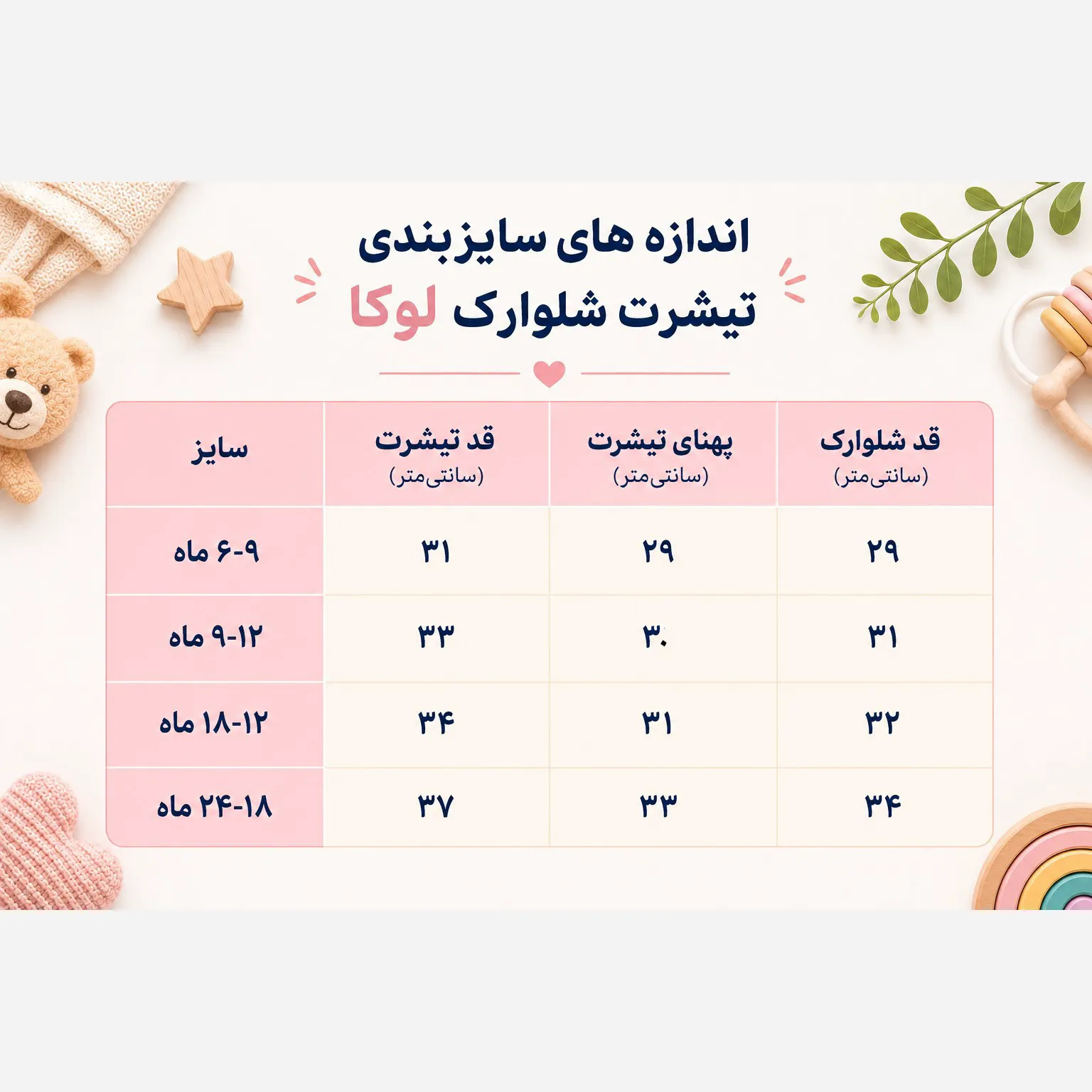 ست تیشرت و شلوارک نوزادی طرح خرس نخ پنبه پلیاستر 6 تا 24 ماه