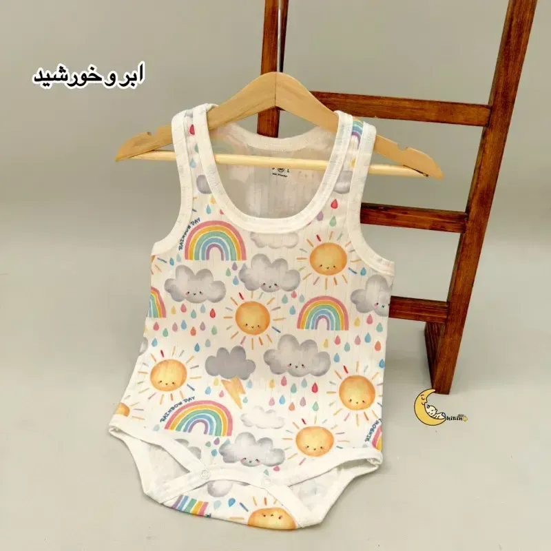بادی رکابی بچگانه کوالا کیدز نخ پنبه کبریتی زیردکمه